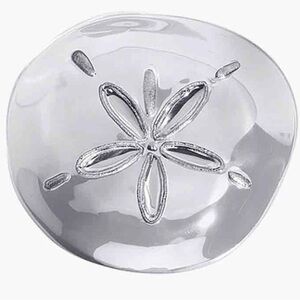 NEW Mariposa Mexico Sand Dollar Star Recycled Aluminum Trinket Dish Canapé Plate